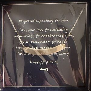 Elegant Silver Necklace engraved “Julia”